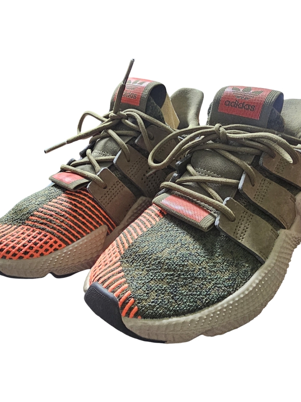 Adidas U_Path Run Olive Orange Knit Sneakers Womens Running Shoes